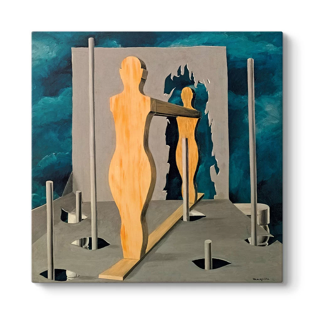 Rene Magritte - The Face Of Genius‏ II Tablosu - Model 3